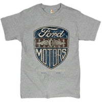 TEE Hunt Ford Motors Legendarna power majica Automobilski licencirani muški čaj, siva, velika
