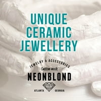 Porcelein pin cvjetna granica Big Sexy Revel značka - Neonblond