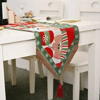 Stolovi za piktnike Božićna tkana stolna trkačka stolna stolna tkanina za dekorsko dekoracija tkanina