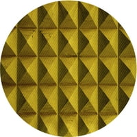 Ahgly Company u zatvorenom okruglom uzorkovima tamne brončane smeđe prostirke, 8 'krug