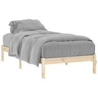 Okvir kreveta od dvostruke veličine platforme sa drvenim pločima Podrška borovom drvenom krevetu za