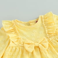 Calsunbaby Toddler Baby Girl Fall odjeća, Cvjetni luk A-linijska haljina za novorođene od 0 godina