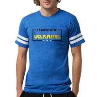 Cafepress - Stojim sa ukrajinskim majicom - Muška fudbalska majica