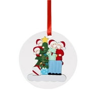 HGW Božićni dekor personalizirani ukrasni ukrasi Božićni odmor ukrasi