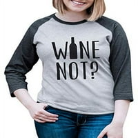 ate odjeća ženska vina nije smiješna majica Raglan