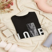 Ljubavna šljokica Art u obliku majica u obliku teksta, žene -image by shutterstock, ženska mala
