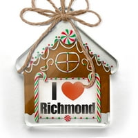 Ornament Ispiši jedno drumčice I Love Richmond Region: Virginia, Sjedinjene Američke Države Božić Neonblond