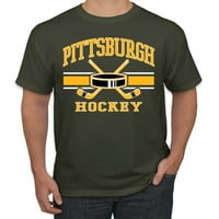 Wild Bobby Grad Pittsburgh Hokej Fantasy Fan Sports Muška majica, Vojna zelena, srednja