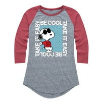 Kikiriki - Budite cool, polako, Snoopy - Ženska grafička majica Raglan