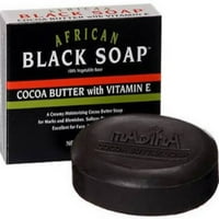 Madina afrički crni sapuni kakao maslac sa vitaminom E, 3. oz