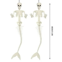 Životni vezni skelet skeletni kostur Halloween Vanjski ukrasi realistični puni tjelesni spojevi kosti zastrašujuća veštica za životnu veštinu