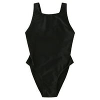 Dječji kupaći kupaći kostimi za djevojke bez rukava za plivanje surfanje snorkeling ronjenje CoverAll odijelo djevojke kupaće odijelo veličine 2xs crna