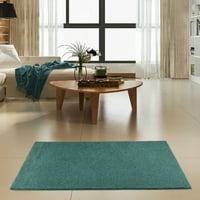 Opremljeno My Place Teal 3 '16' ovalni tepih pune boje izrađen u SAD-u