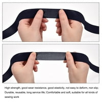 Elastične trake za šivanje 1 Dvorište tamno plave pletene elastične kalem visoke elastičnosti za perike,