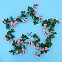 Simulirana biljka ruža s vinove vinove loze s vilicama umjetno biljni cvijet za ukrašavanje