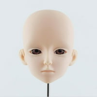 Lutka neobojena glava 4D zamenski dijelovi za očne jabučice Dotičar za lutku DIY Cosplay isporučuje smeđe oči