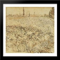 Pšenično polje Veliko crno drvo Uramljeno umjetnost Vincent Van Gogh