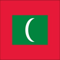 H Nacionalna zastava Maldivi Flow Flow Flowerting za morsku industrijsku upotrebu