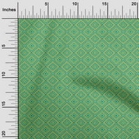 Onuone Rayon Sea Zelena tkanina Geometrijska DIY odjeća za preciziranje tkanine Tkanina od dvorišta