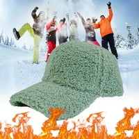 Baccoc dodaci zimska jagnjeta vuna bejzbol kapa za muškarce žene teddy sportski šeširi topli zimski