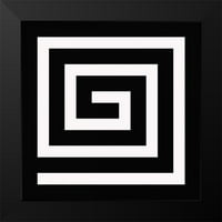 Greene, Taylor Black Moderni uokvireni muzej umjetnički print pod nazivom - Labirint II C
