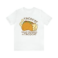 Tacocat napisana nazad je tacocat majica, taco mačka majica