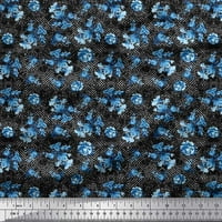 Provjera tkanine Soimoi Rayon, lišće i cvjetna umjetnička tkanina za ispis u dvorištu široko