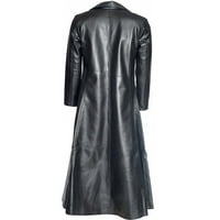 DTIDTPE kožna jakna Muškarci, muški modni gotički dugi kaput kožni kaput kožne jakne jakne s-5xl jakne