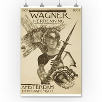 Wagner - Herdenking Vintage Poster Holandija C