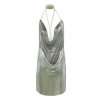 The Sequin Haljina Sweet Picy Dame Haljina Rhinestone Suspender Haljina Dužina dresa Jednostavne ljetne haljine