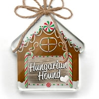 Ornament tiskani jedno obostrani mađarski pas, pasmina pas Mađarska Božić Neonblond