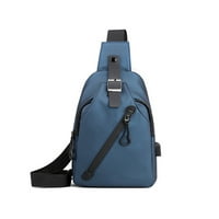 Sanviglor muške vrećice Višenamjenske torbe za grudni koša USB punjenje Port Vodootporni struk torbice