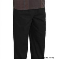 Silverts puni elastični struk povlačenje hlača za muškarce - pamučne raskinje - 3xl, crna