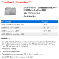 C kondenzator - kompatibilan sa - Mercedes-Benz E 2008