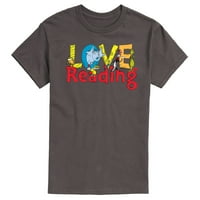 Dr Seuss - Love Reading - Muška grafička majica kratkih rukava