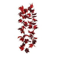 Niuredltd Početna Dekoracija Jesen Decon Festival Maple Leaf Rattan dekoracija Božićna zabava Viseći