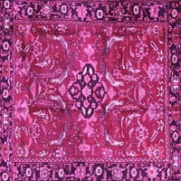 Ahgly Company Zatvoreni kvadrat Perzijske ružičaste tradicionalne prostirke, 6 'Trg
