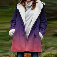 Adviicd kaputi Žene Ležerne prilike Rever Zip Džepovi prekriveni parka za jaknu Puhač