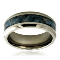 Titanium Blue Marble Style ulaz za vjenčani prsten za vjenčanje