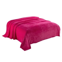 Deke za krevete Mekane flanel pokrivača mikrovlakana za kauč kauč ultra toplo za sve sezone vruće ružičaste