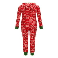 Hirigin ženski božić jedna pidžama sa kapuljačom, santa uzorak ugodnim komskijskim zumbicama