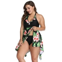 Ljetna ženska seksi modna V-izrez tiskani jednodijelni kupaći kostim
