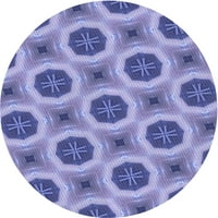 Ahgly Company u zatvorenom okruglom uzorkovnom škriljevcu plavi prostirke, 7 'okrugli