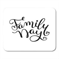 Happy Family Day Chands Letters Print za karticu Print MousePad Mouse Pad Mouse Mat