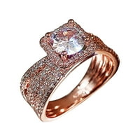 yinguo modni novi zlatni prsten nakit punog dijamanta širokoj verziji 18K prsten 6