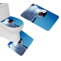 Awesome pingvin kupatilo za kupatilo set za kupac Contour Mat i toaletni poklopac poklopca