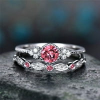 Angažman ljubavni prsten vjenčani prsten pcl set žensko kubični cirkonijski umetnuti prsten za vjenčanje