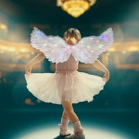Anđeoska krila, postavite svjetlost anđeoskih krila i halosa sa LED svjetlima, dječji kostim za Badnjak, zabava