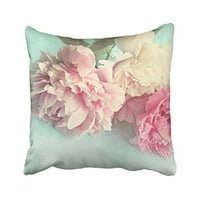 Winhome Dekorativna veleprodaja Cvijeće Ponies Shabby Chic Pink cvjetna ljubav Retro stil patentni bacanje jastučnice veličine dvije strane