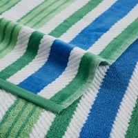 Melania plaža Set za ručnik sa 2 komada, pamuk, ležaljka na bazenu, sunčalište, meka, upijajući, brzo suši, prevelizirani, konop teksturirane ručnike 34 64